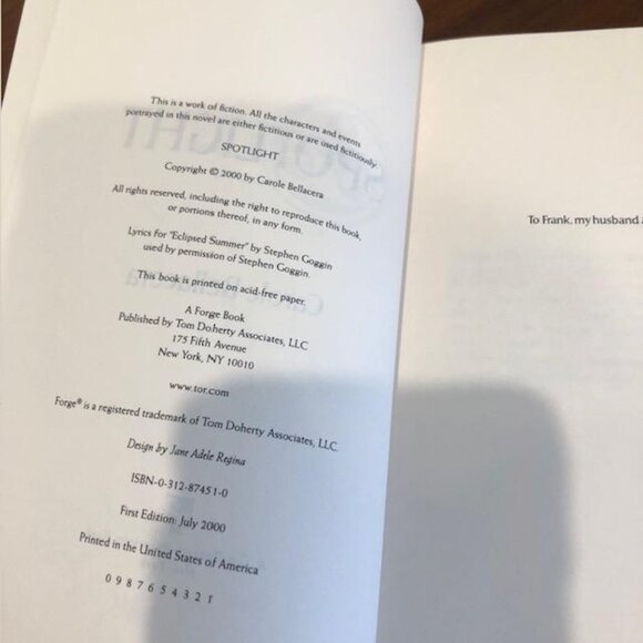 Spotlight Hardcover Signed Vintage Pre-Owned Book. - Picture 11 of 14